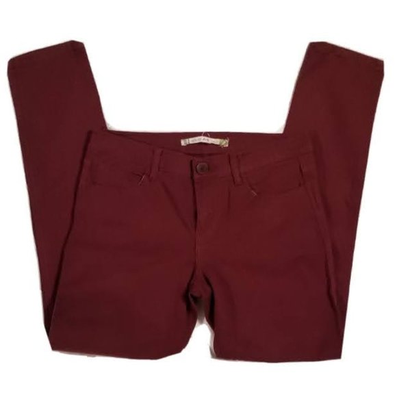 Anthropologie Denim - Chelsea & Violet Anthropologie Maroon Skinny Jeans